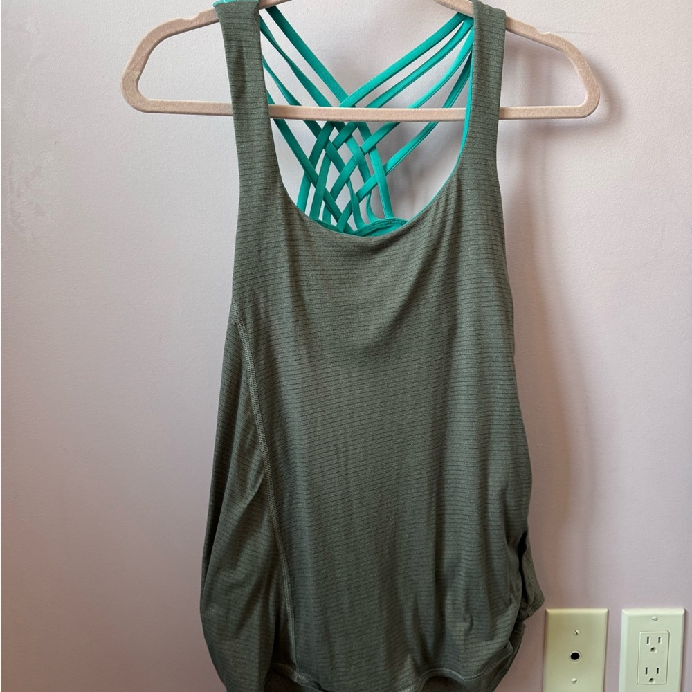 Lululemon Athletica Olive Strappy Tank Top